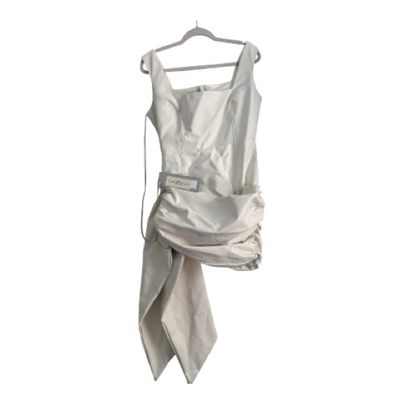 Cindy Dress in Ivory Leather XL - Picture 6 of 6